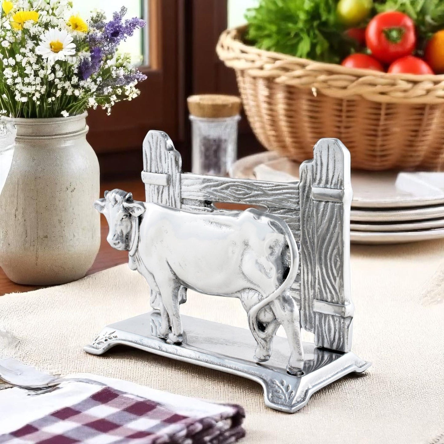 Cow Napkin Holder - themonogram manor 
