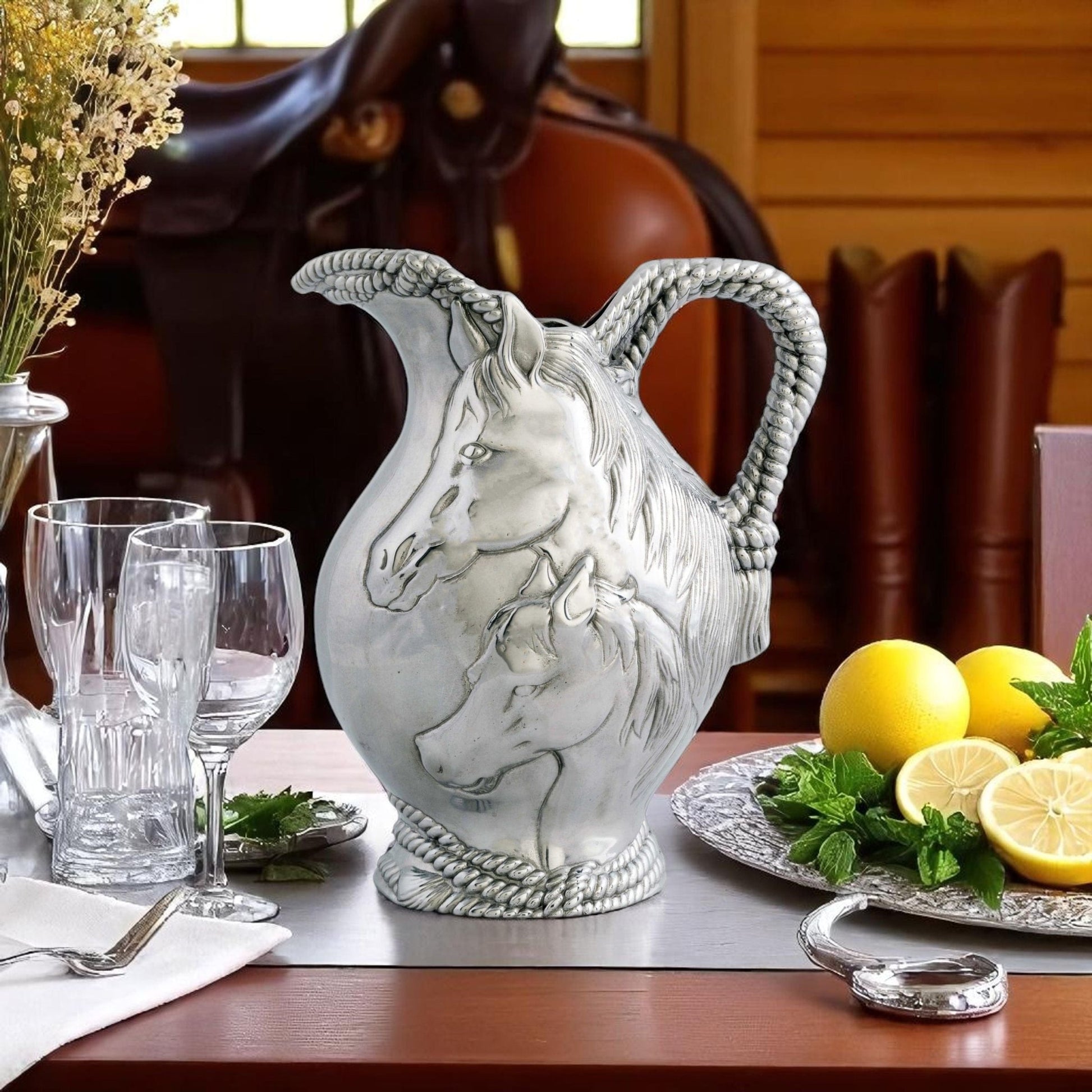 Horse and Rope Pitcher - themonogram manor 
