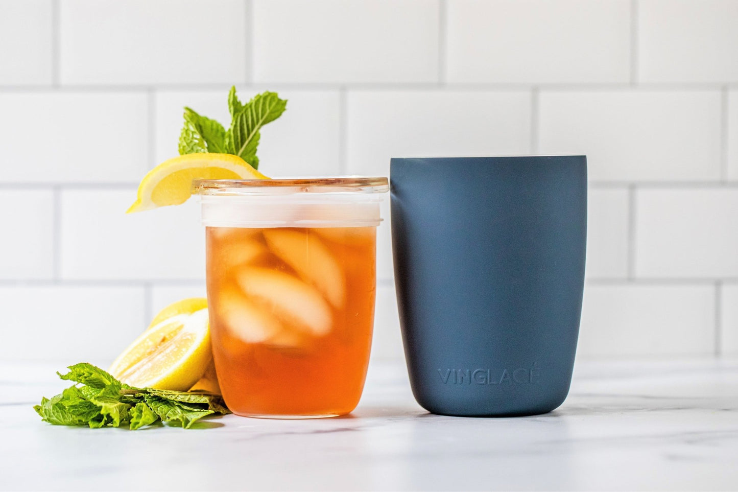 Everyday Glass in Navy - themonogram manor 