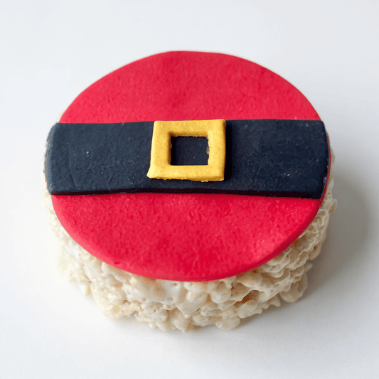 Santa Belt Rice Crispie Treats - themonogram manor 