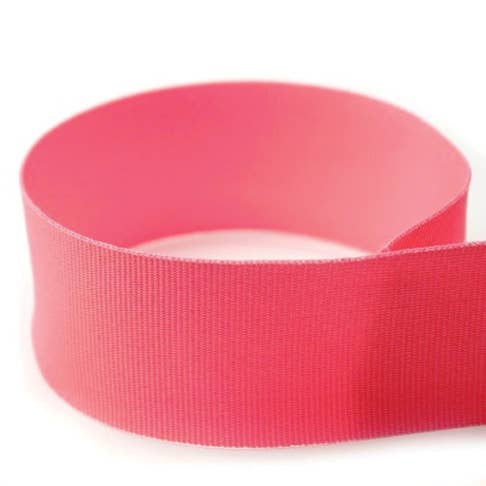 Preppy Solid Grosgrain Ribbon | Hot Pink - themonogram manor 