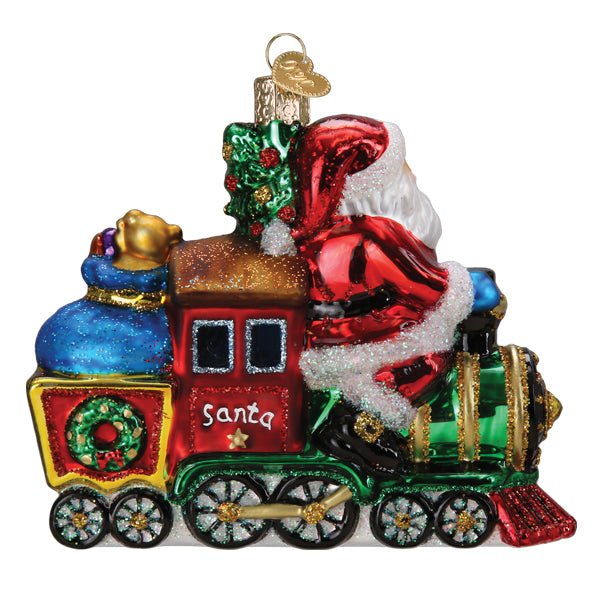 Santa On Locomotive Ornament - themonogram manor 