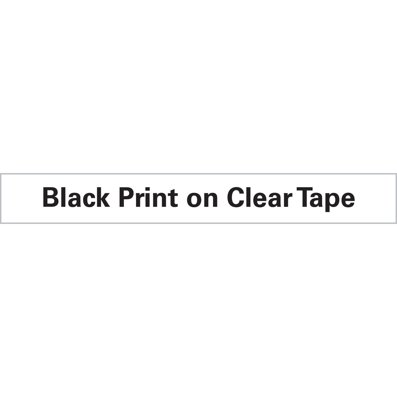 DYMO D1 High - Performance Polyester Removable Label Tape, 0.75" x 23 ft, Black on Clear - themonogram manor 