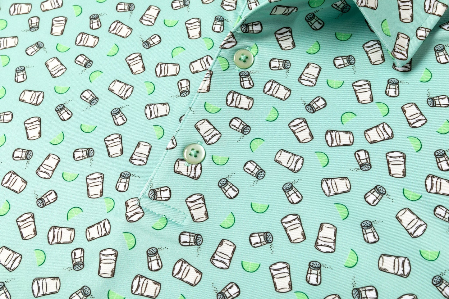 Tequila Shots Men's Polo - themonogram manor 