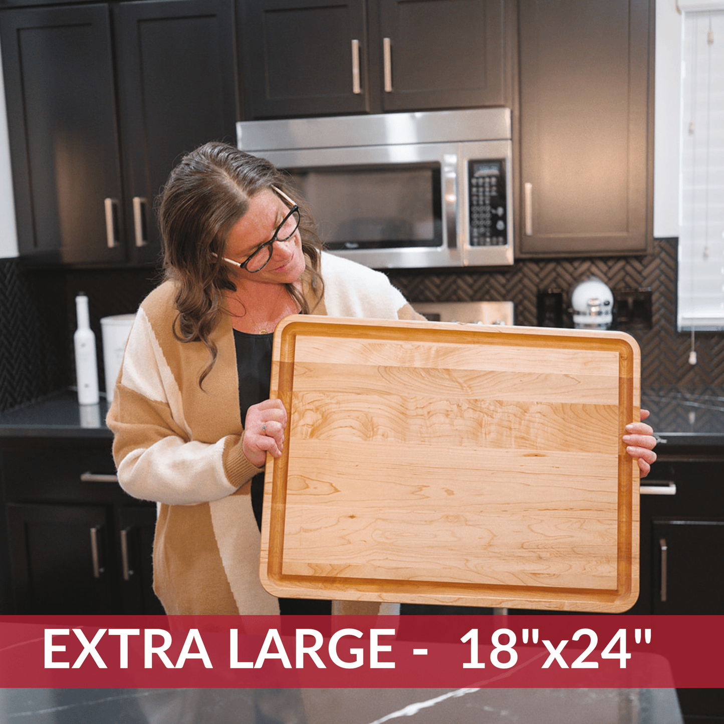 Extra Large Maple Wood Cutting Board - themonogram manor 