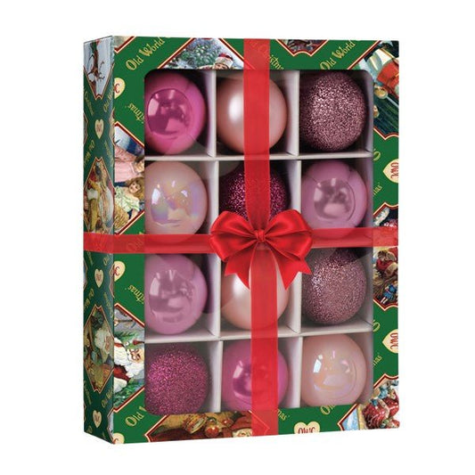 12 Count 1.5" Posh Pink Balls Ornament - themonogram manor 