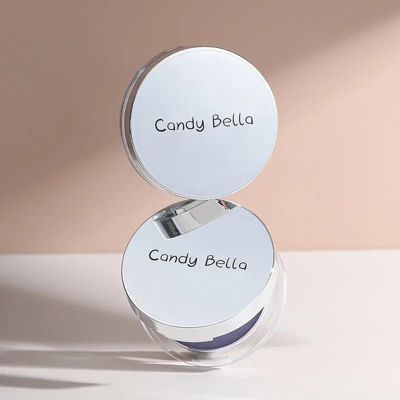 Matte Setting Powder Lasting Oil-Control Purple Glitter Pressed Powder Brightening Face Powder Jelly Compact Foundation Makeup - themonogram manor 