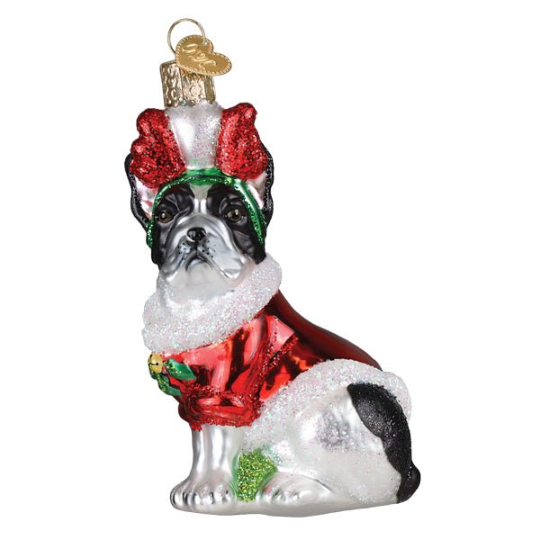 Holiday French Bulldog Ornament - themonogram manor 