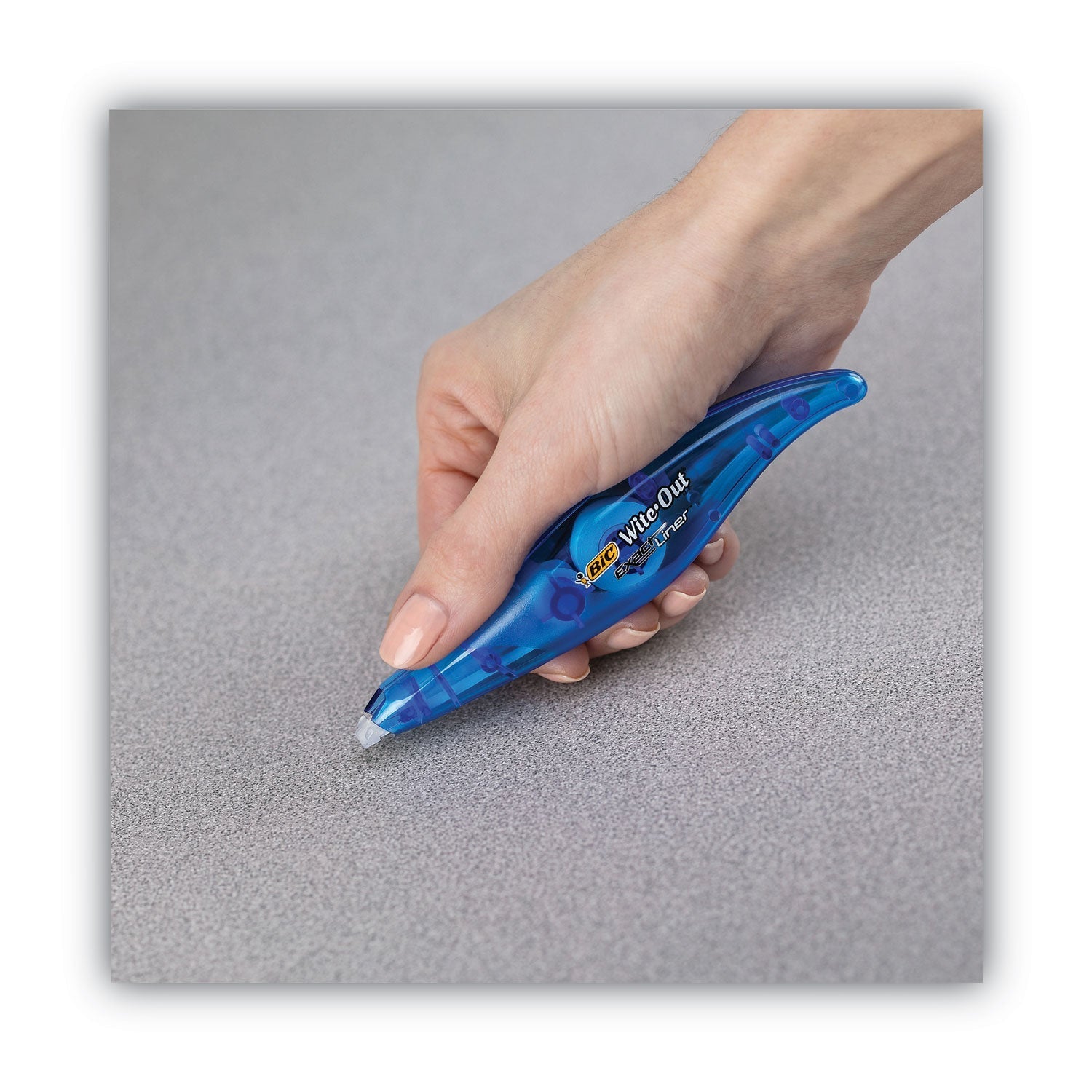 BIC Wite - Out Brand Exact Liner Correction Tape, Non - Refillable, Blue/Orange Applicators, 0.2" x 236", 2/Pack - themonogram manor 