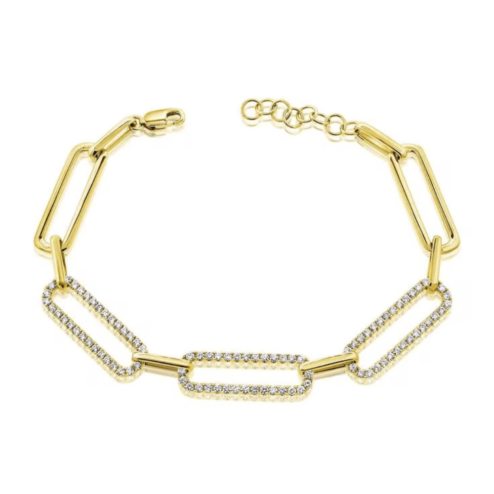 Icon Pavé Link Bracelet ~ Deep South Originals - themonogram manor 