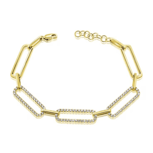 Icon Pavé Link Bracelet ~ Deep South Originals - themonogram manor 