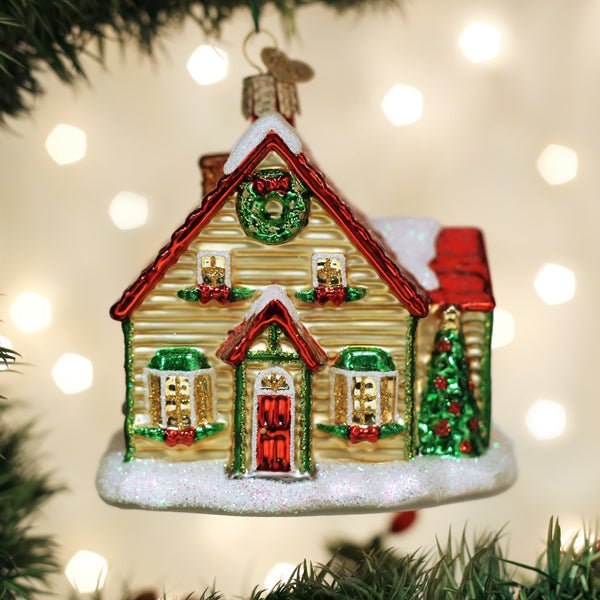 Christmas Cottage Ornament - #themonogram manor #