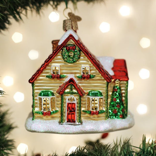 Christmas Cottage Ornament - #themonogram manor #
