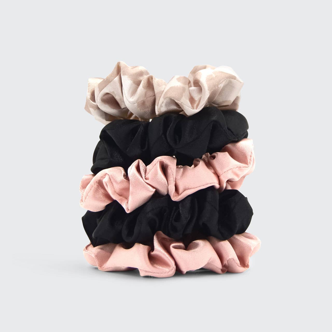 Satin Sleep Scrunchies 5pc - Assorted - themonogram manor 