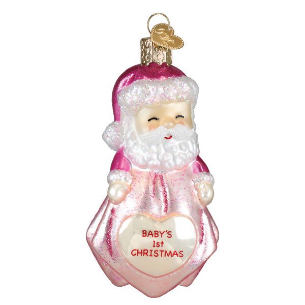 Baby Girl's 1st Santa Lovey Ornament - themonogram manor 