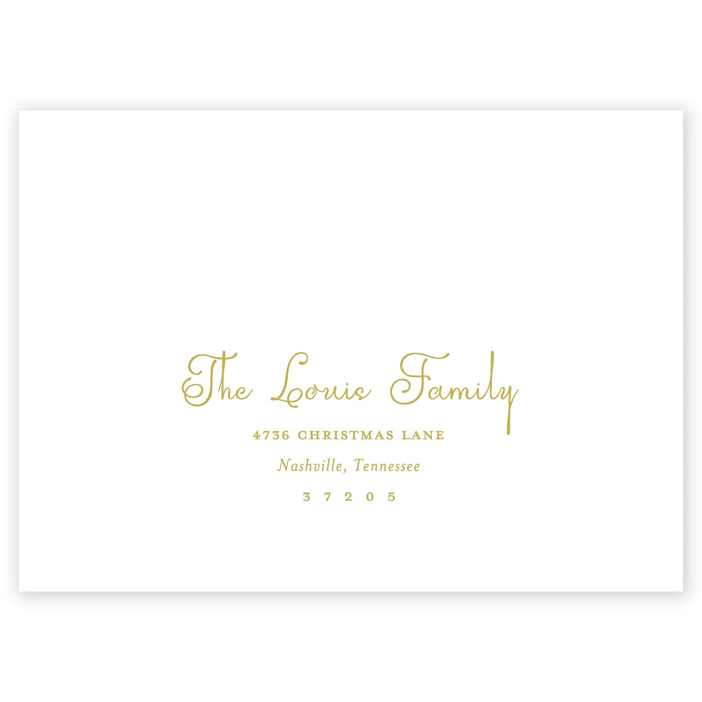 forest merry christmas drip holiday card - themonogram manor 