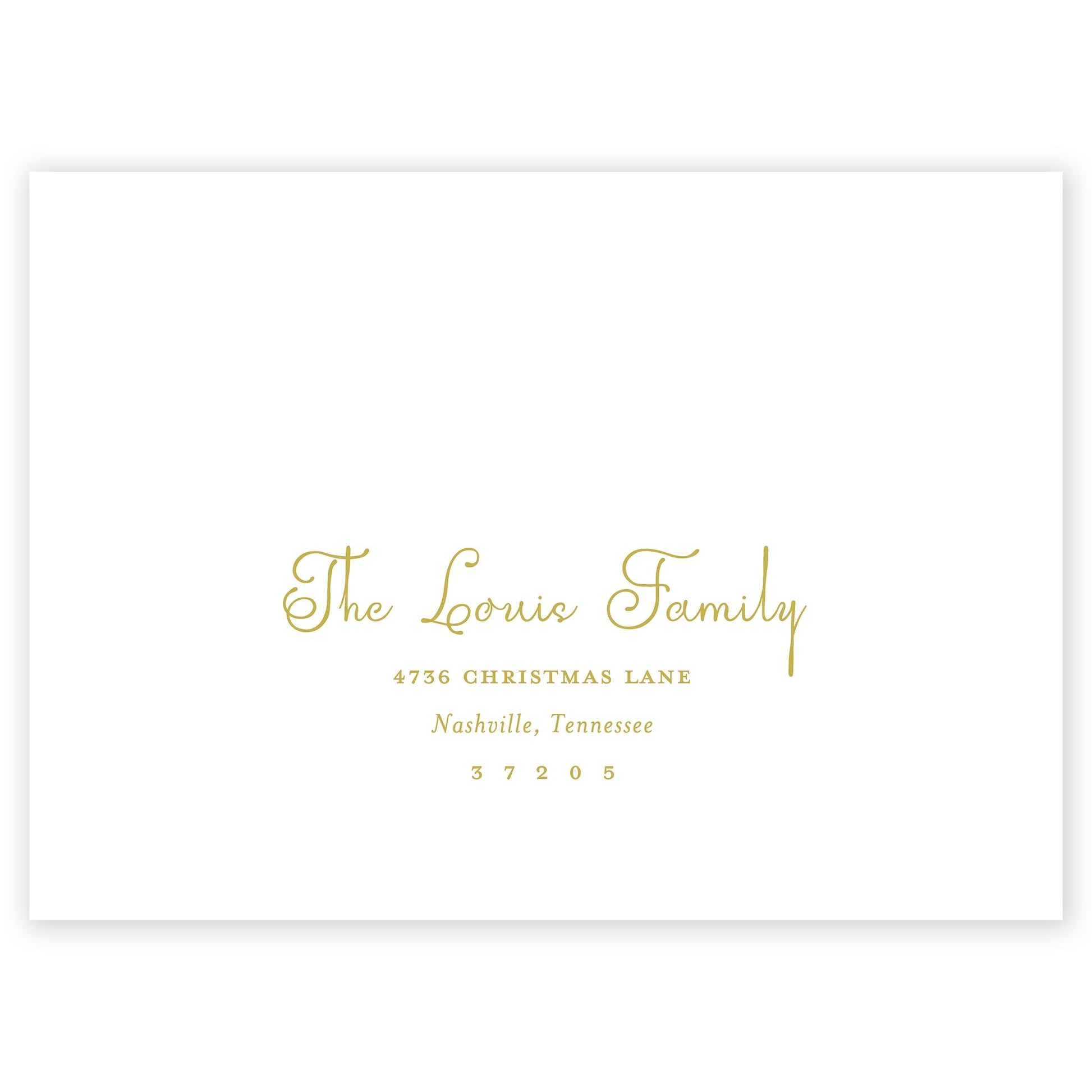 forest merry christmas drip holiday card - themonogram manor 