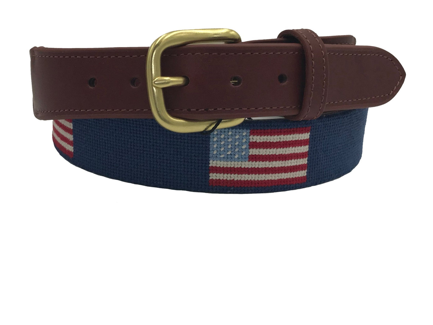 USA American Flag Needlepoint Belt - themonogram manor 