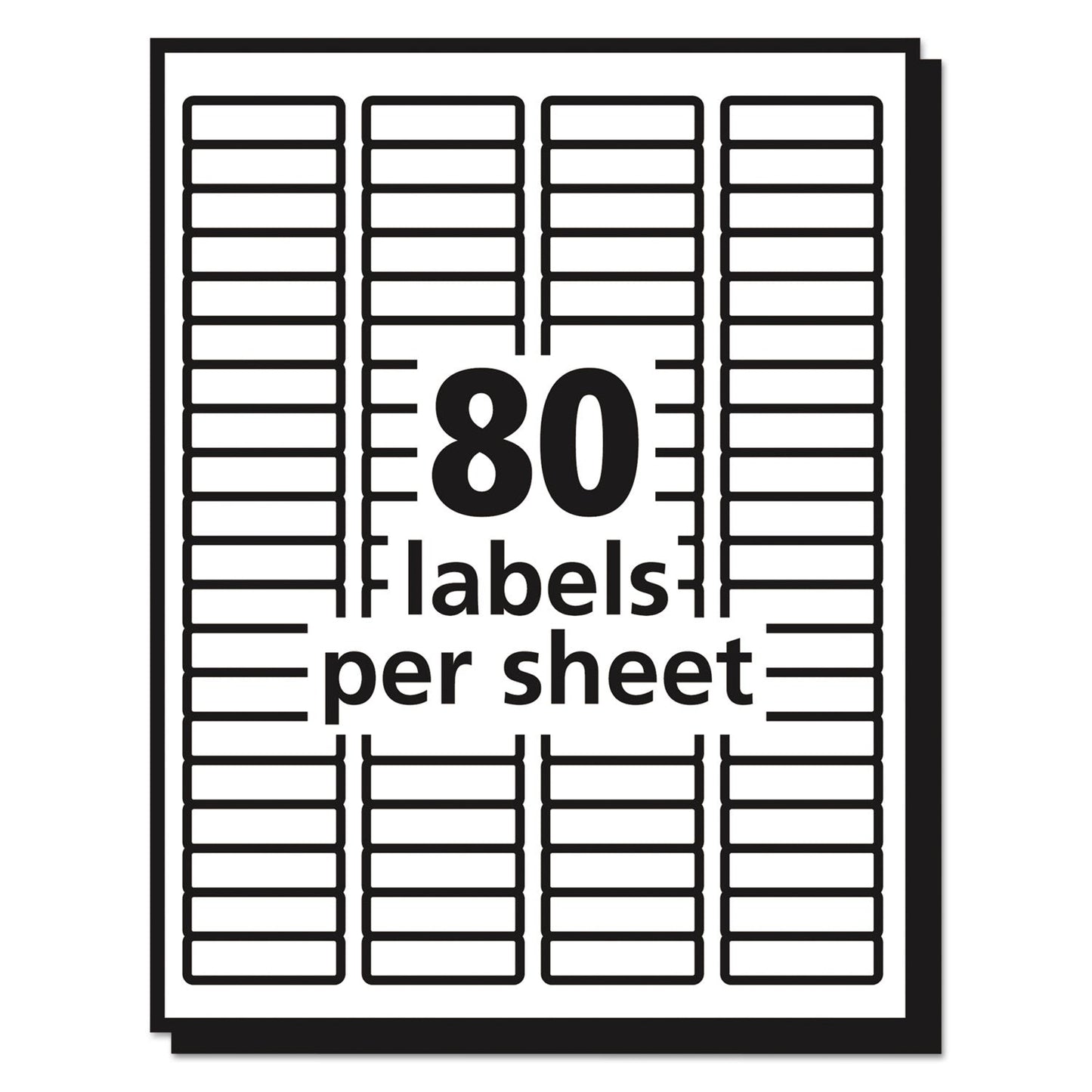 Avery Matte Clear Shipping Labels, Inkjet Printers, 8.5 x 11, Clear, 25/Pack - themonogram manor 
