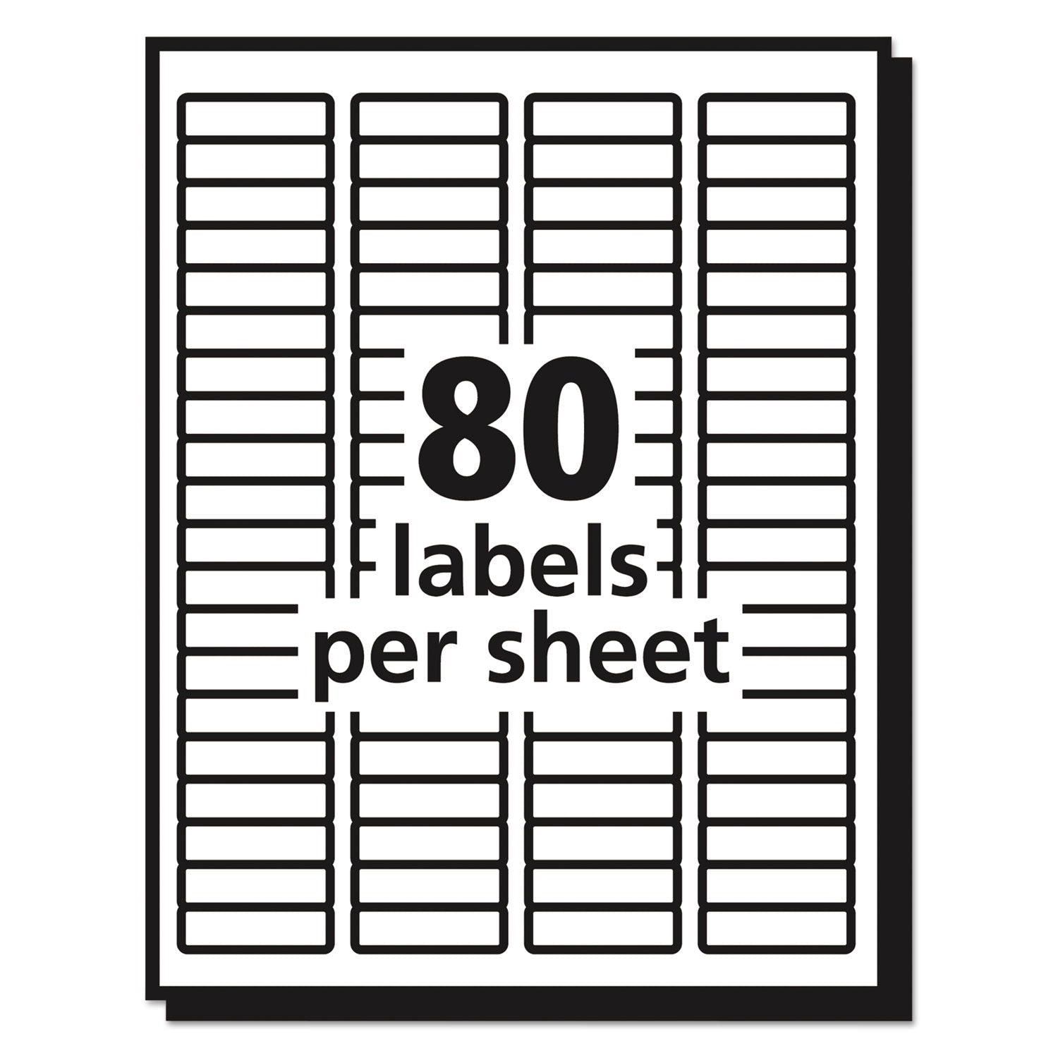 Avery Matte Clear Shipping Labels, Inkjet Printers, 8.5 x 11, Clear, 25/Pack - themonogram manor 