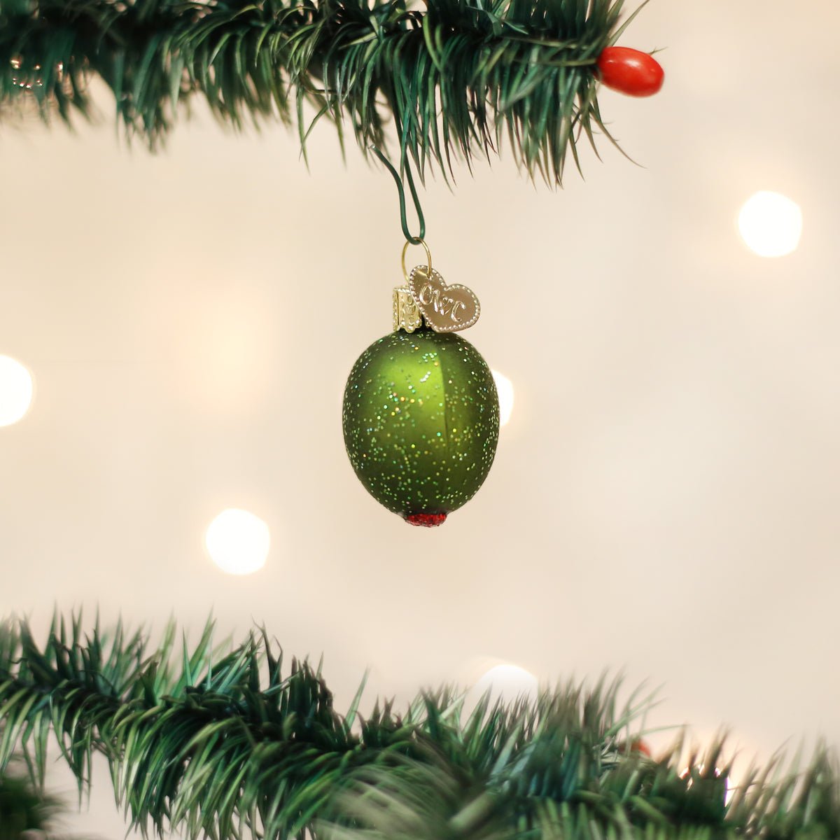 Stuffed Green Olive Ornament - #themonogram manor #