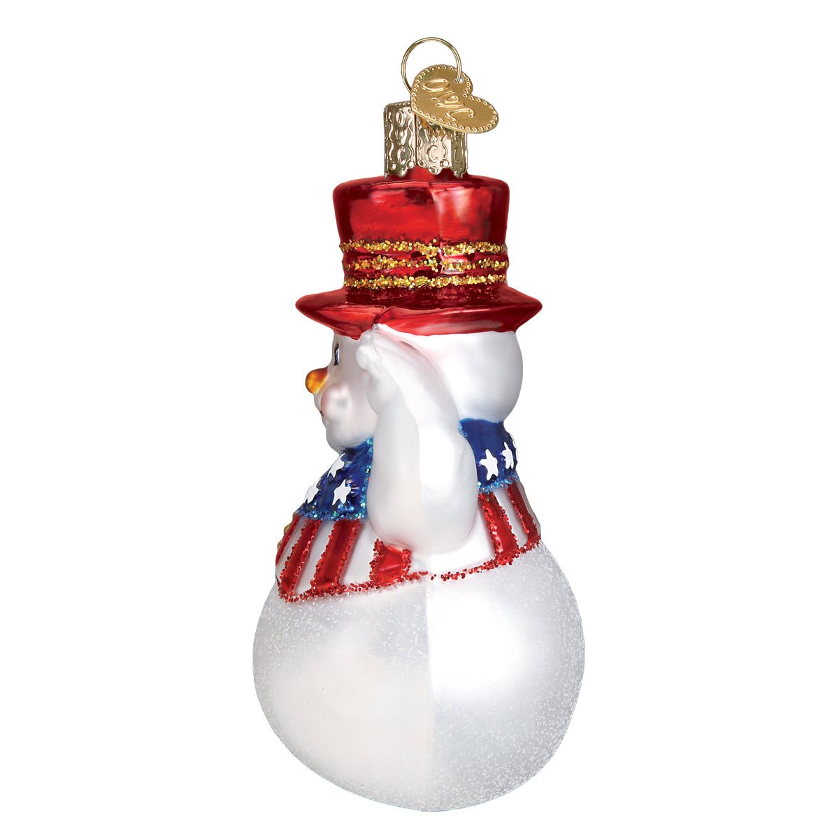 Patriotic Snowman Ornament - themonogram manor 