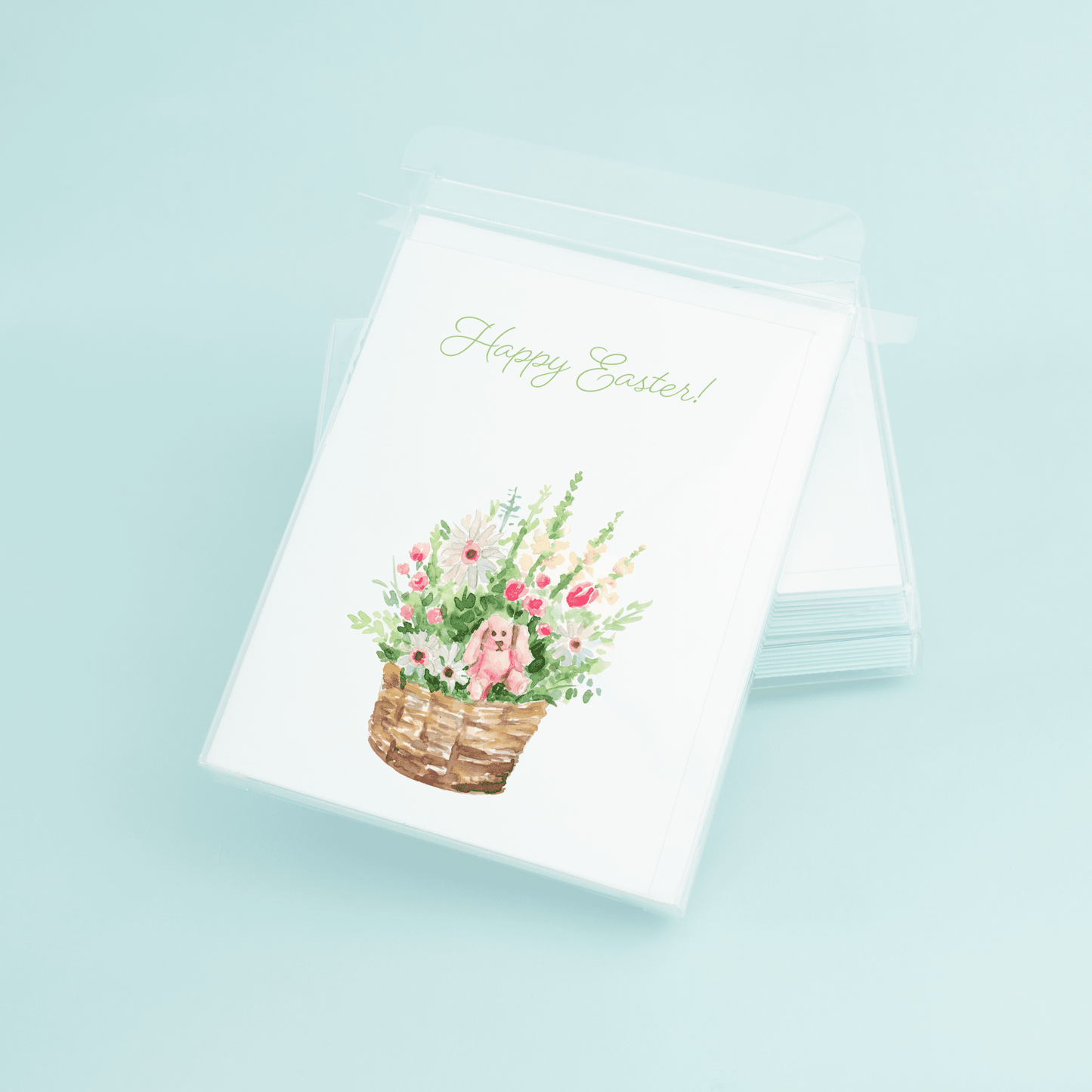 Flower Basket "Happy Easter" - themonogram manor 