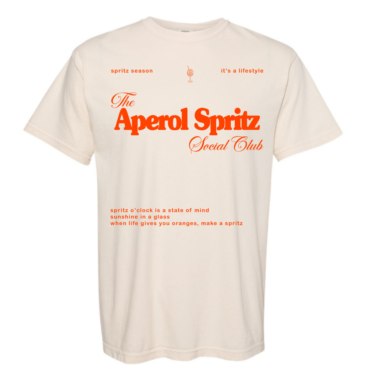 'Aperol Spritz Social Club' T-Shirt - themonogram manor 