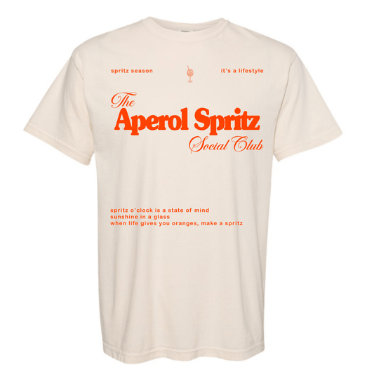 'Aperol Spritz Social Club' T-Shirt - themonogram manor 