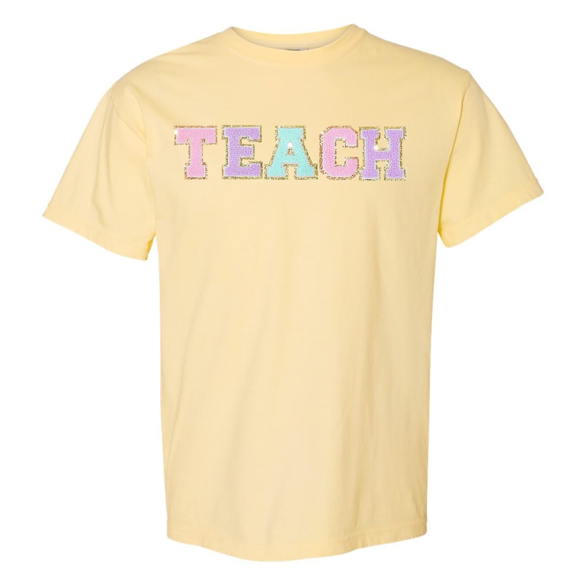 'Teach' Letter Patch T-Shirt - themonogram manor 