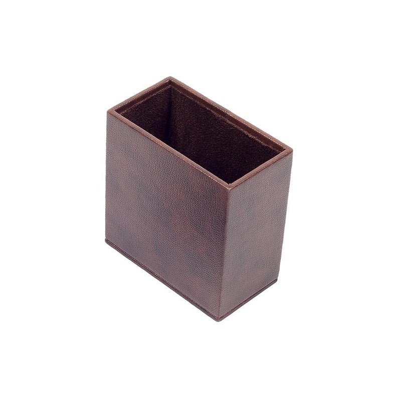 MOOG Leather Desk Set - Double Document Tray - Brown - 10 PCS - themonogram manor 