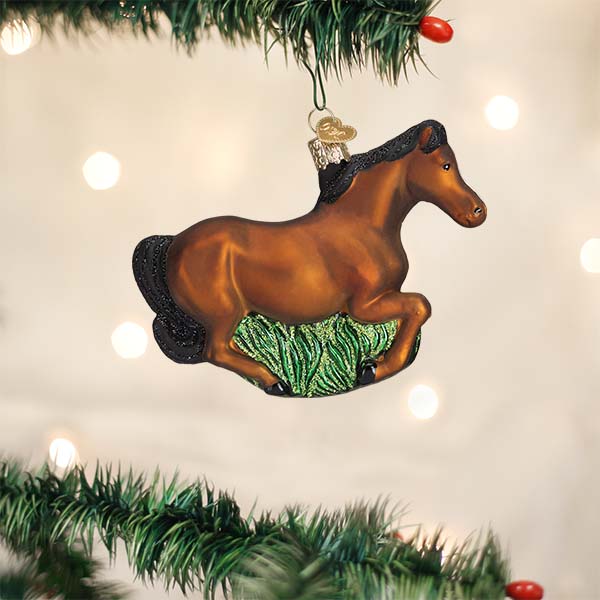 Brown Mustang Ornament - themonogram manor 