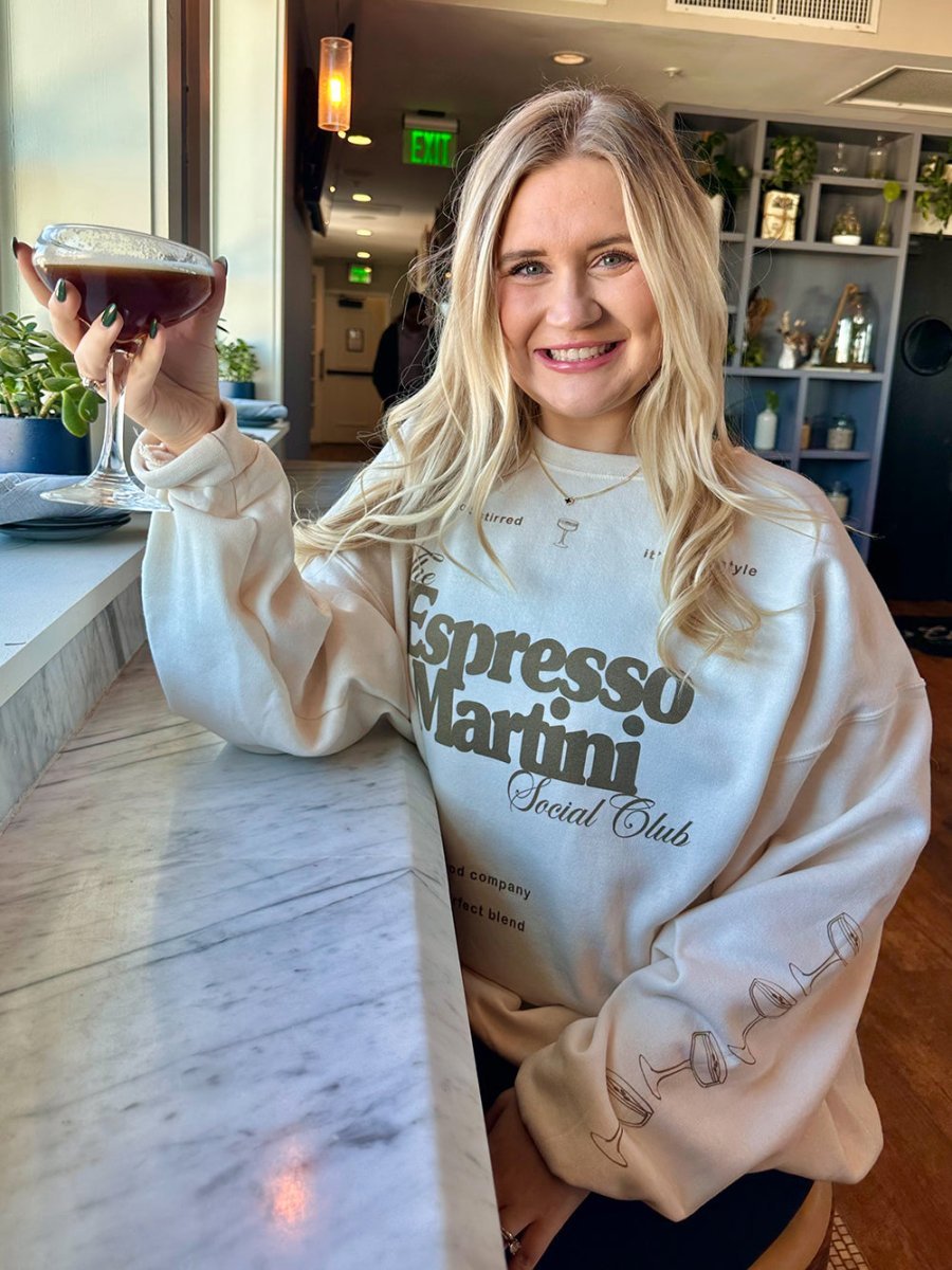 ‘Espresso Martini Social Club' Crewneck Sweatshirt - themonogram manor 