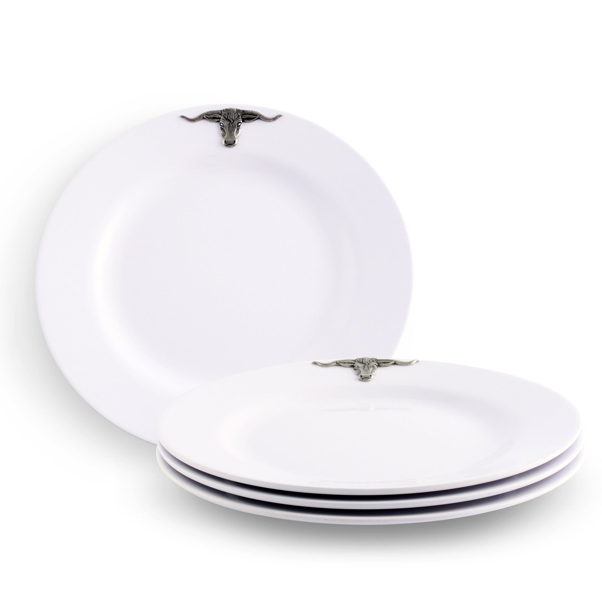 Longhorn Melamine Lunch Plates - Set of 4 - themonogram manor 