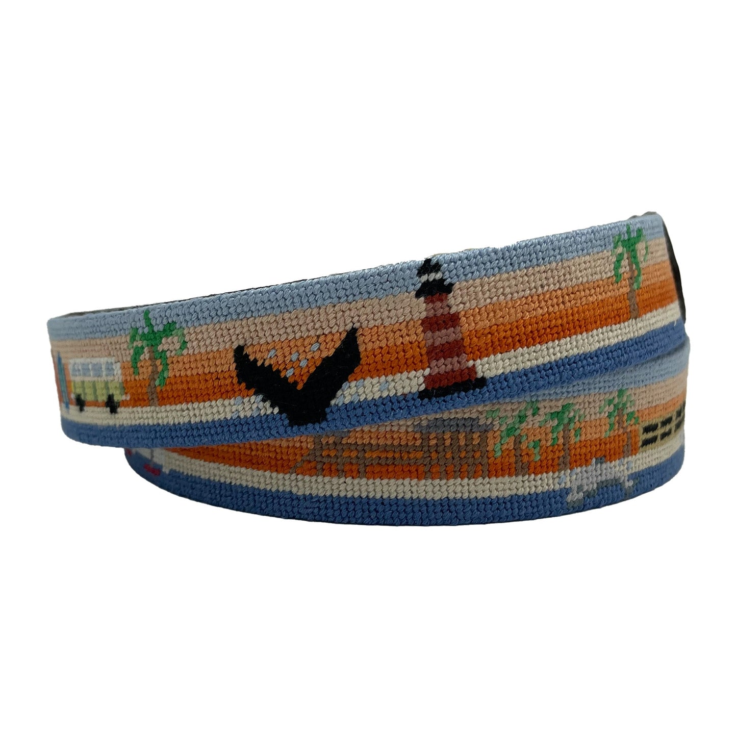Folly Beach Sunrise Hand - stitched Needlepoint - themonogram manor 
