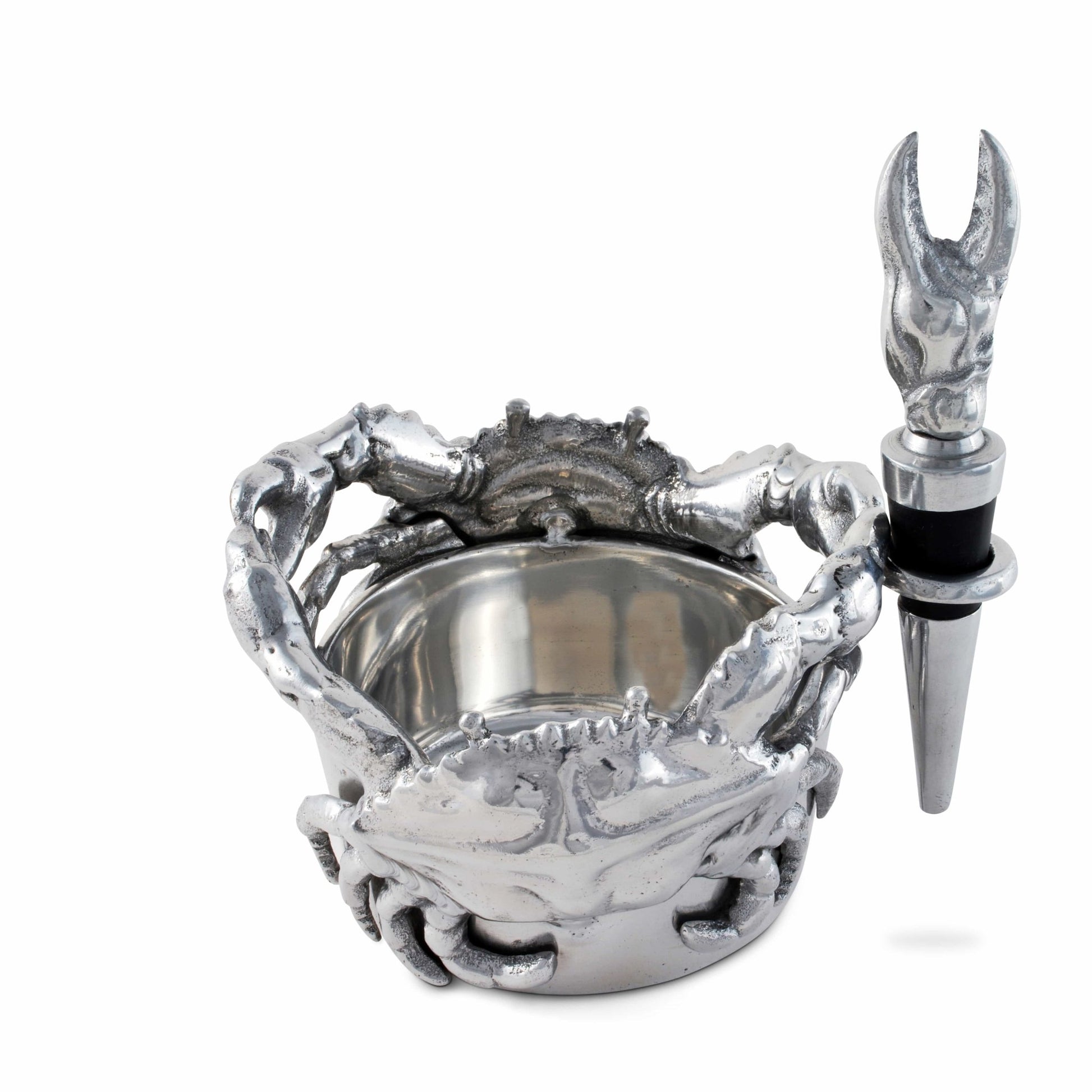 Crab Wine Caddy and Stopper Set - themonogram manor 