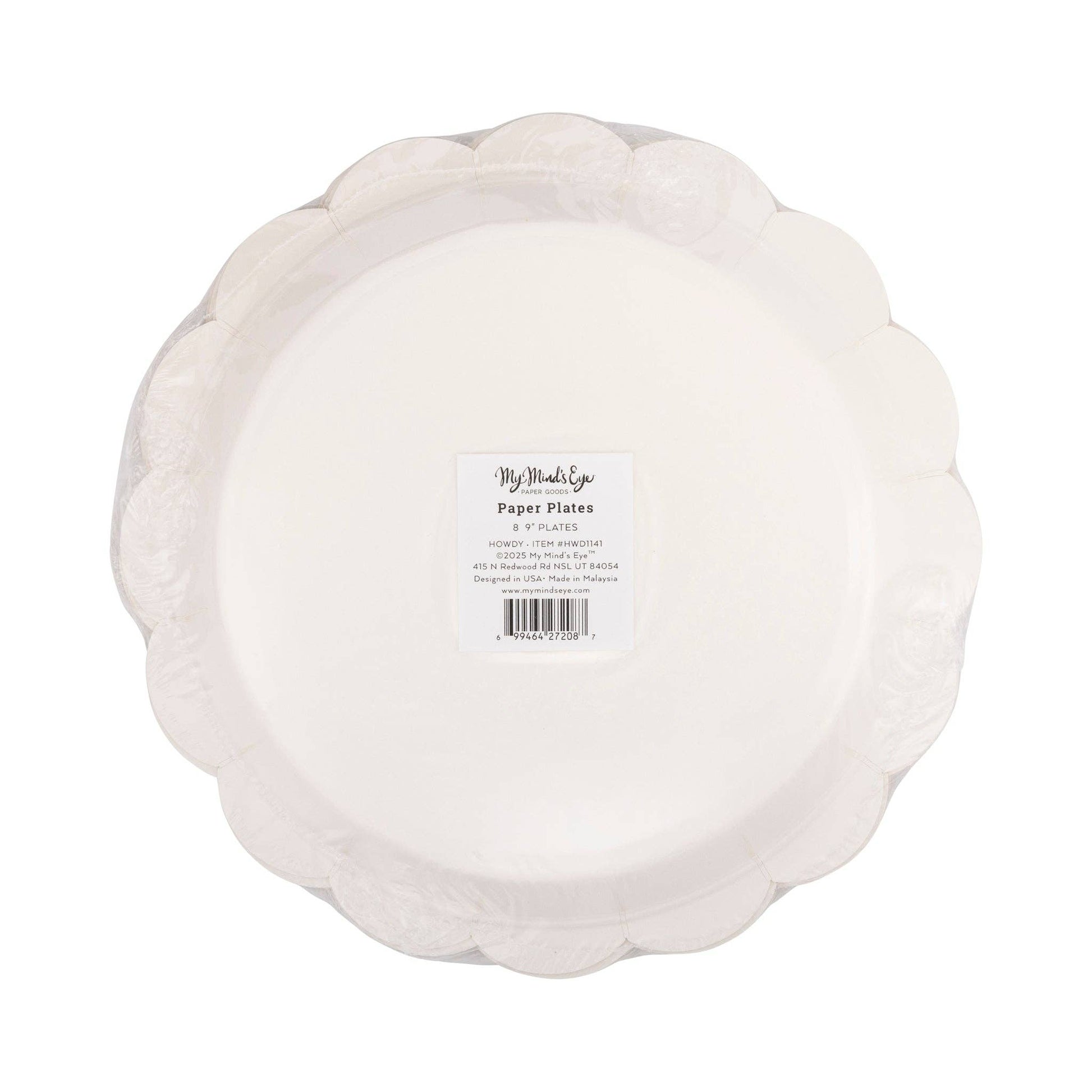 HWD1141 - Howdy Paper Plate - themonogram manor 