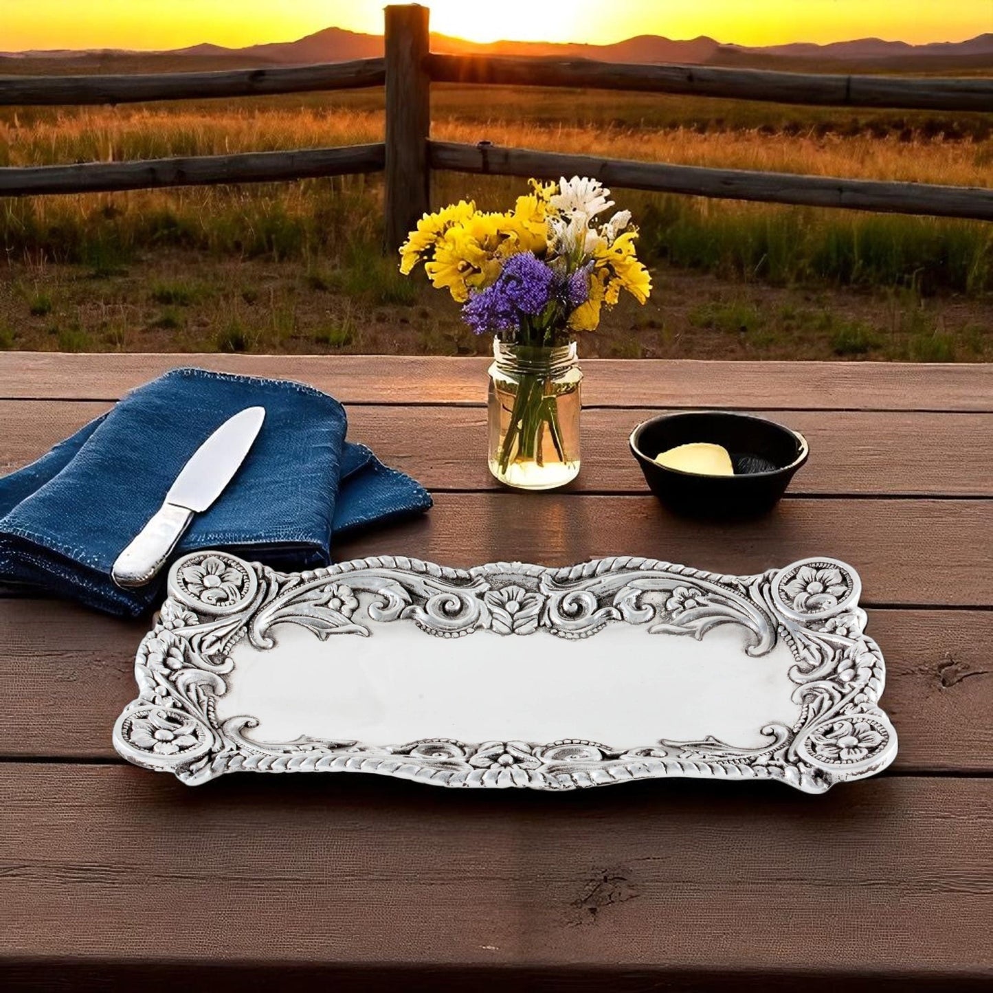 Concho Bread tray - themonogram manor 