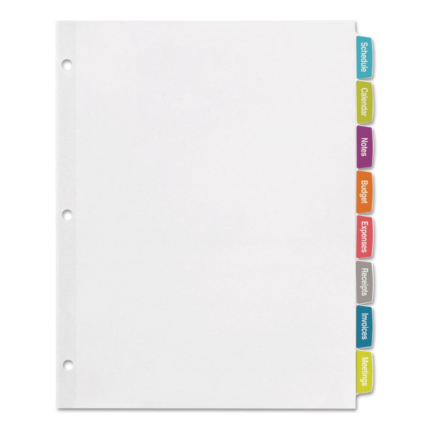 Avery Big Tab Printable White Label Tab Dividers, 8 - Tab, 11 x 8.5, White, 20 Sets - themonogram manor 