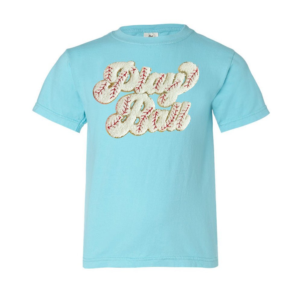 Kids Play Ball Letter Patch T-Shirt - themonogram manor 