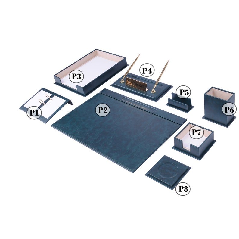 MOOG Desk Organizers And Accessories - Fully Customizable - 10 PCS - themonogram manor 