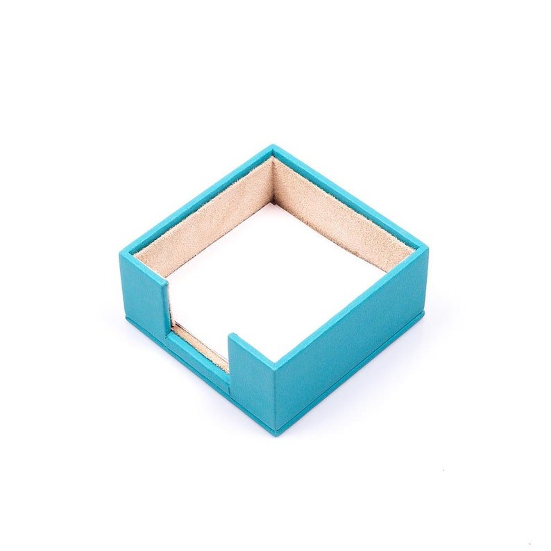 MOOG Leather Desk Set - Double Document Tray - Turquoise - 10 PCS - themonogram manor 