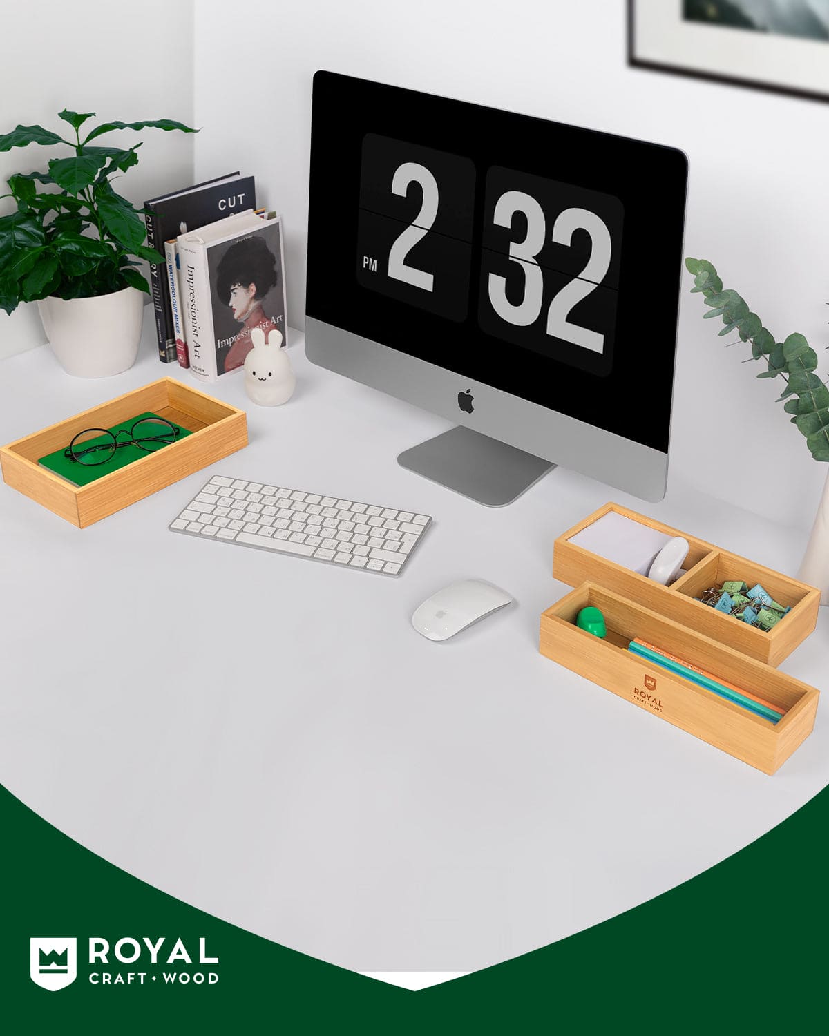 Storage Box Set of 3, Natural - themonogram manor 