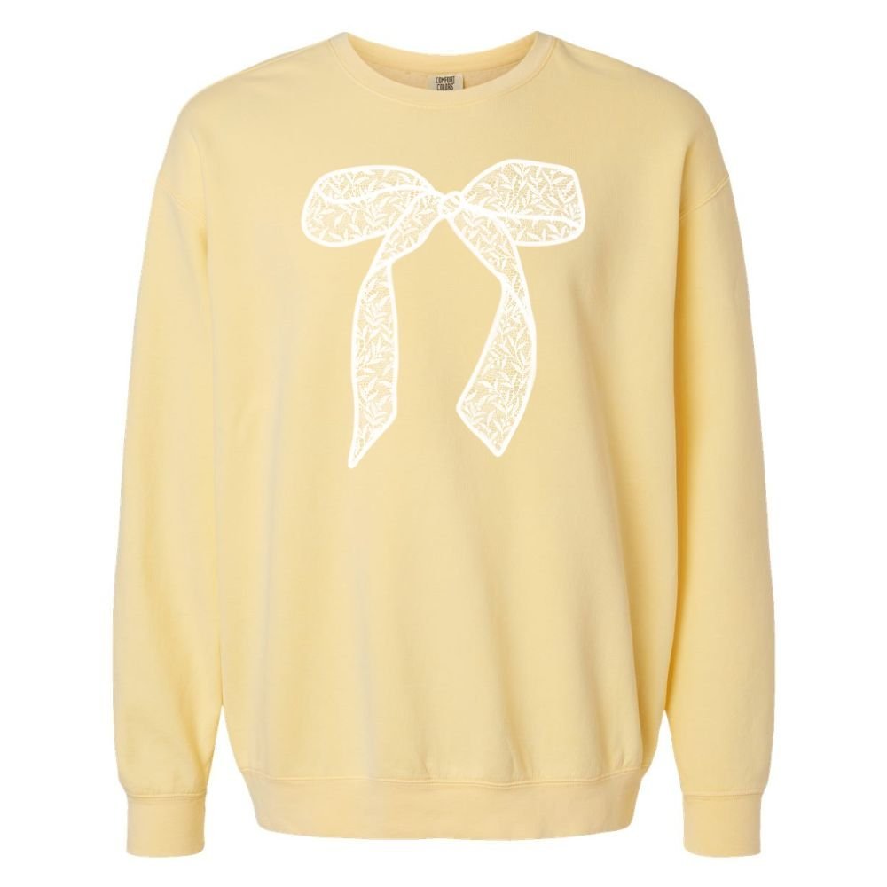 Bow 'Lace It Up' Lightweight Sweatshirt - themonogram manor 