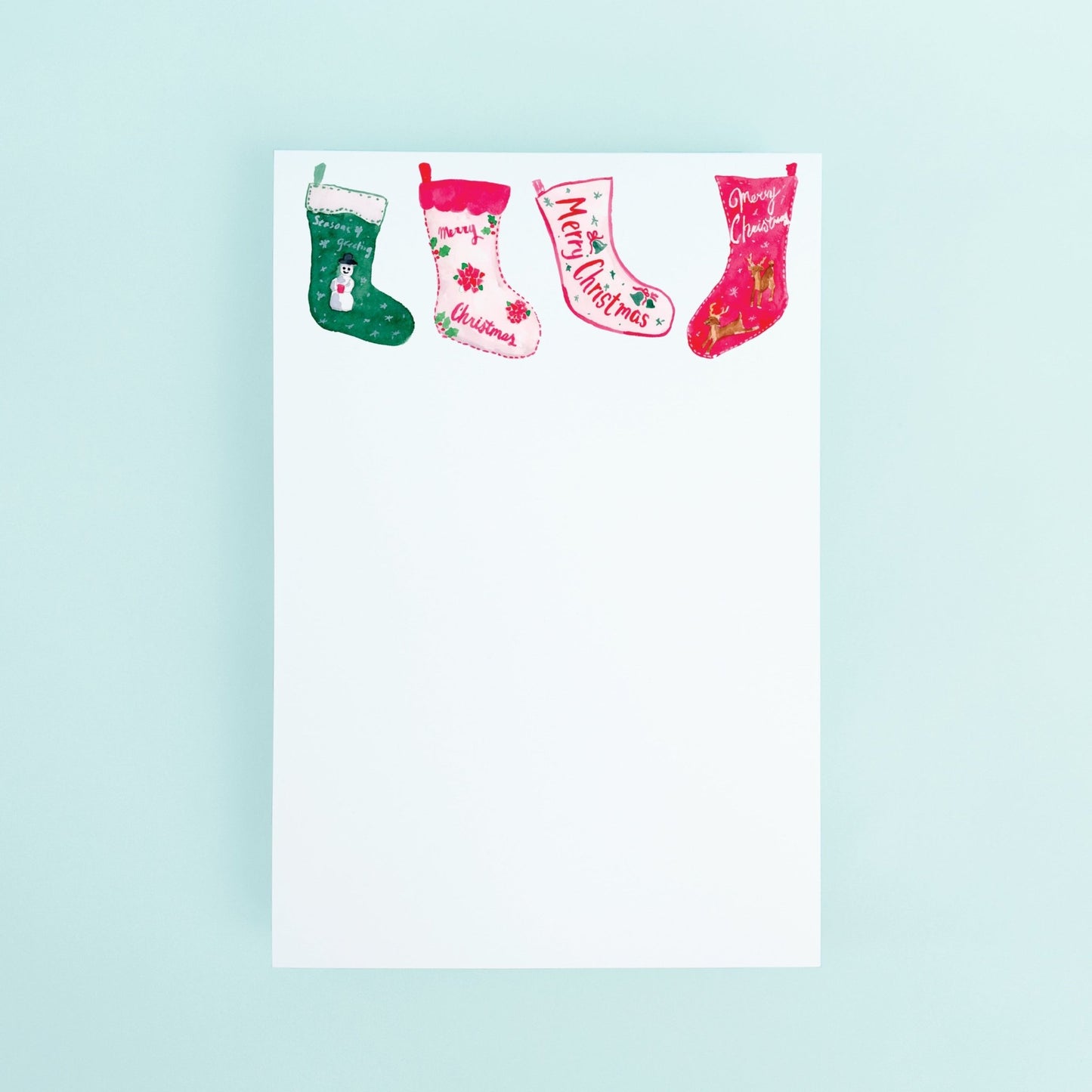 Vintage Stocking Notepad - themonogram manor 
