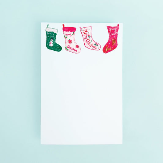 Vintage Stocking Notepad - themonogram manor 