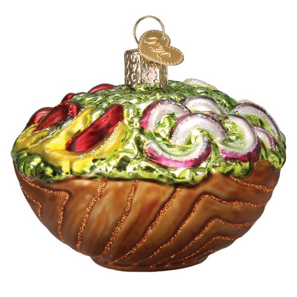 Bowl Of Salad Ornament - themonogram manor 