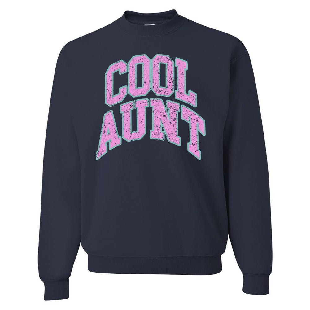 'Varsity Cool Aunt' Crewneck Sweatshirt - themonogram manor 