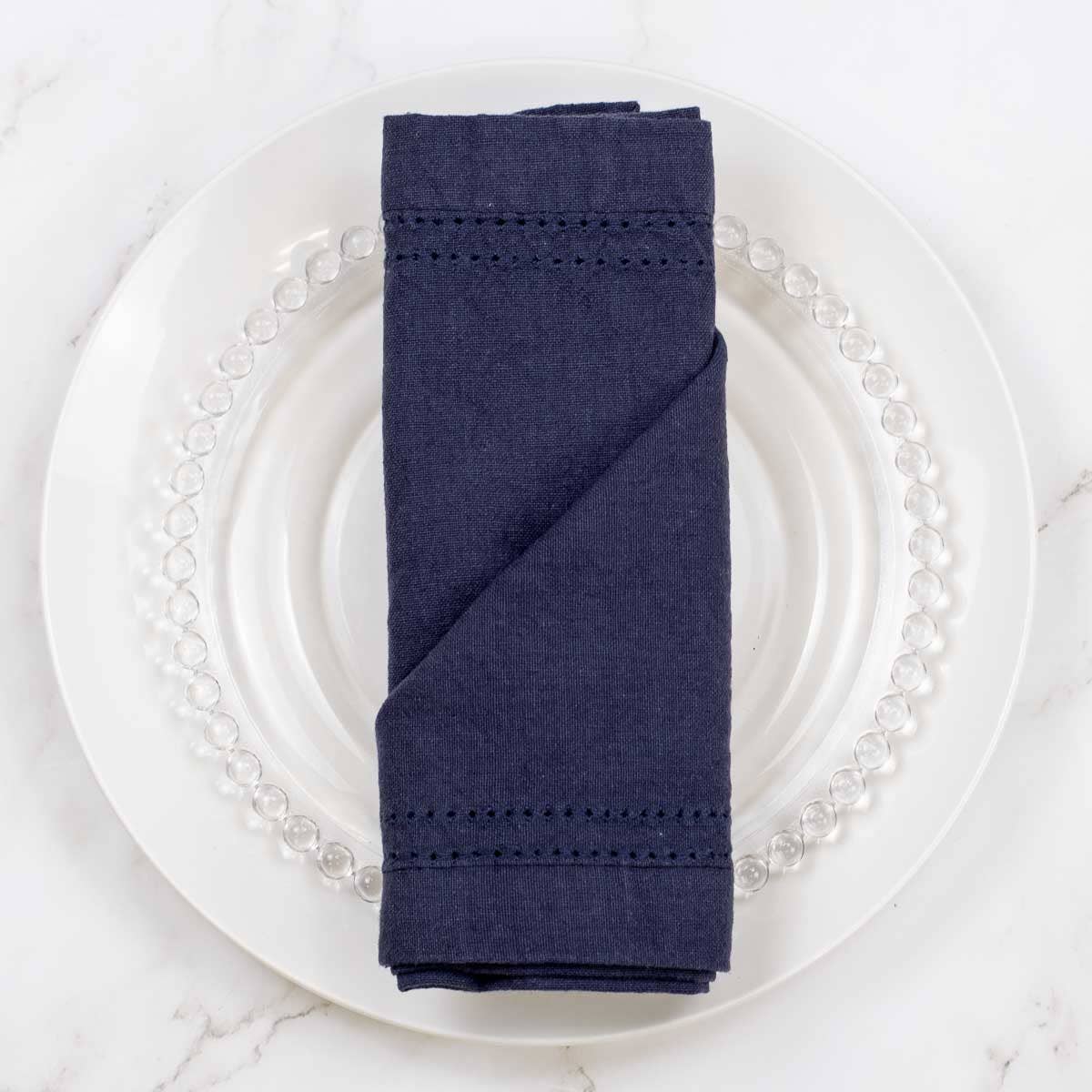 Marissa Napkin Navy 18x18 - themonogram manor 