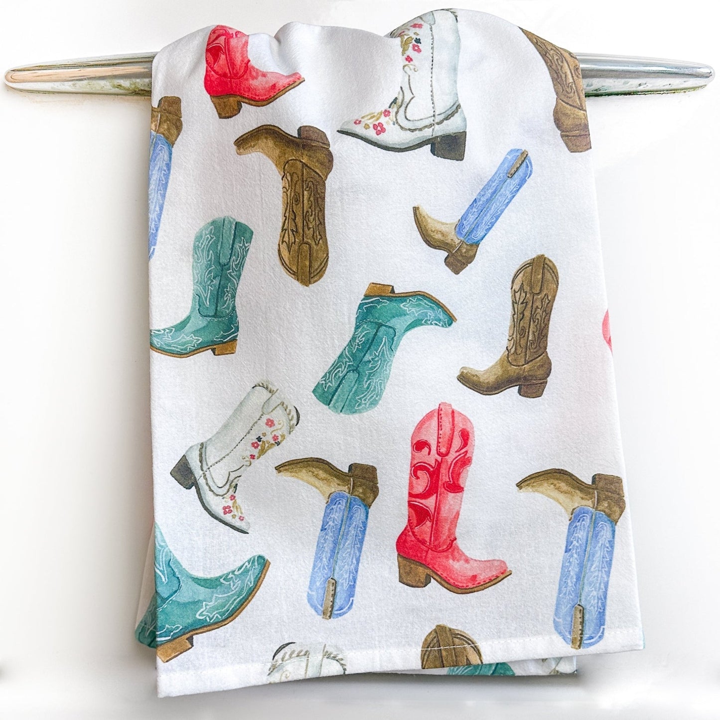 Colorful Cowboy Boots Towel - themonogram manor 